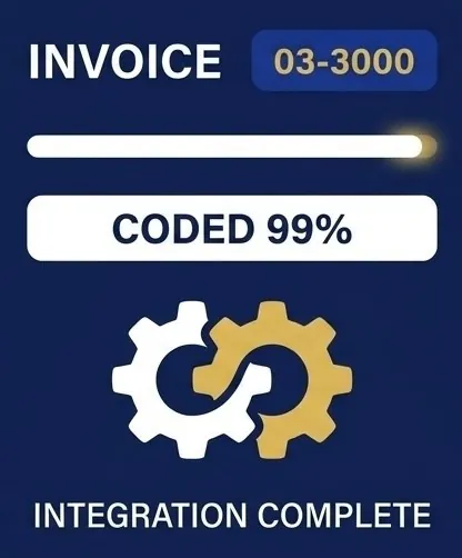 A network of connected software systems exchanging data
