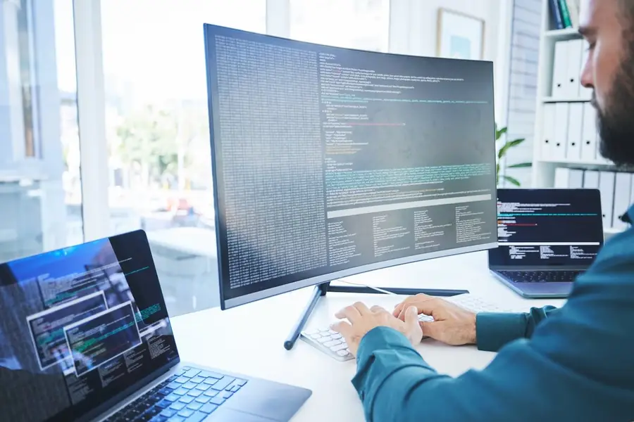 A developer building and maintaining a client automation